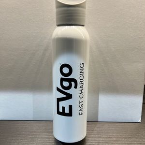 EVgo Slim White Easy Grasp Water Bottle Official Gift